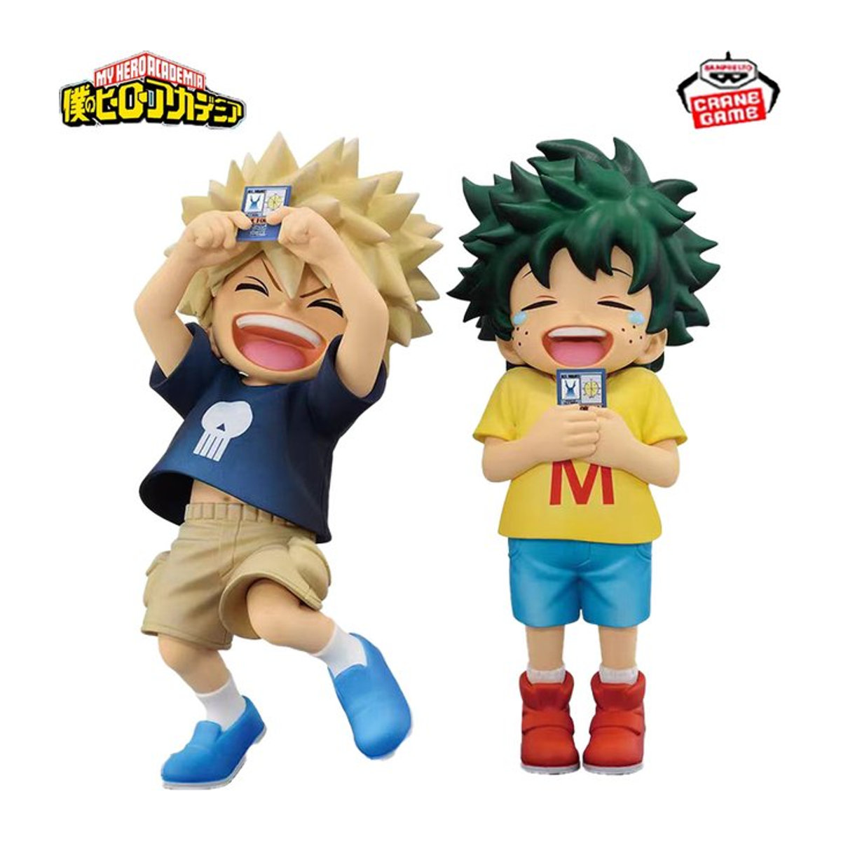 Bandai My Hero Academia Chibi PVC-Figuren Tomura Shigaraki, Izuku Midoriya und Katsuki Bakugo in Mehrfarbig - Bild 1