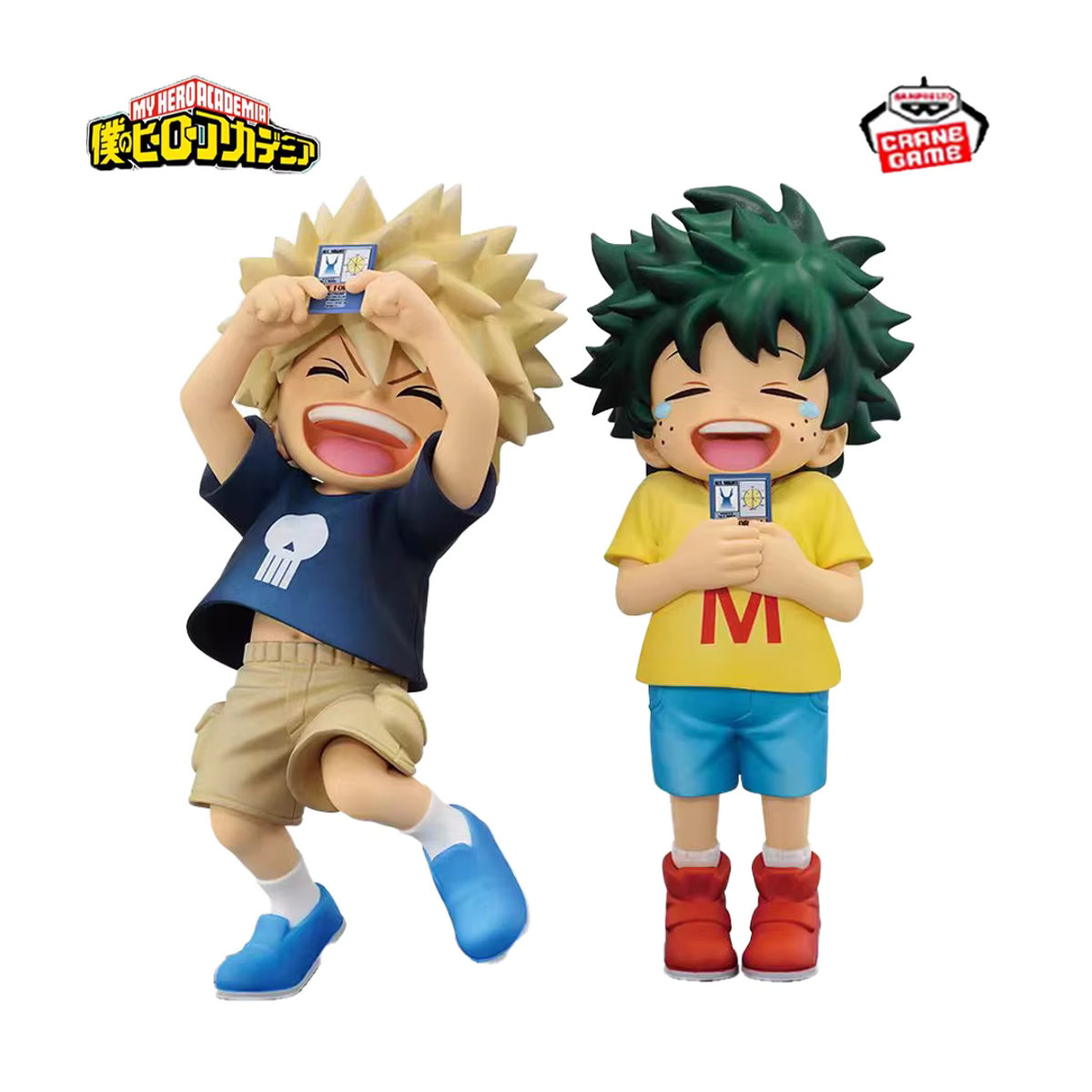 Bandai My Hero Academia Chibi PVC-Figuren Tomura Shigaraki, Izuku Midoriya und Katsuki Bakugo in Mehrfarbig - Bild 7