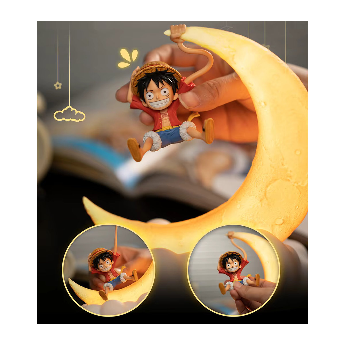 Bandai Nachttischlampe Mond Lampe Anime Desktop-Dekoration Gelb - Bild 6