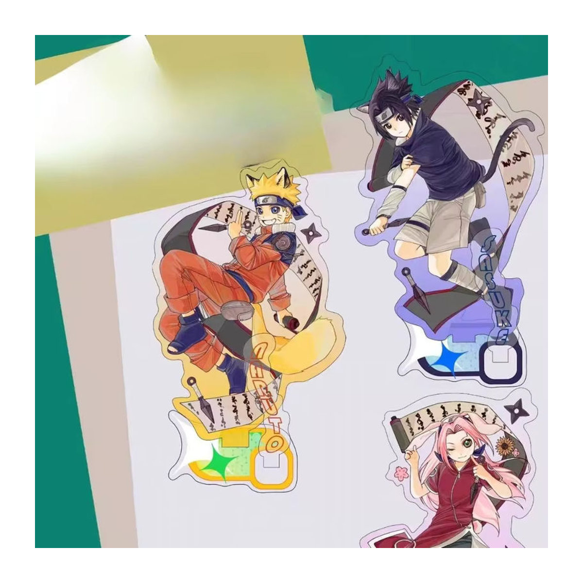 Bandai Naruto Acryl-Standfigur Uzumaki Naruto und Haruno Sakura Anime-Dekoration mehrfarbig - Bild 1