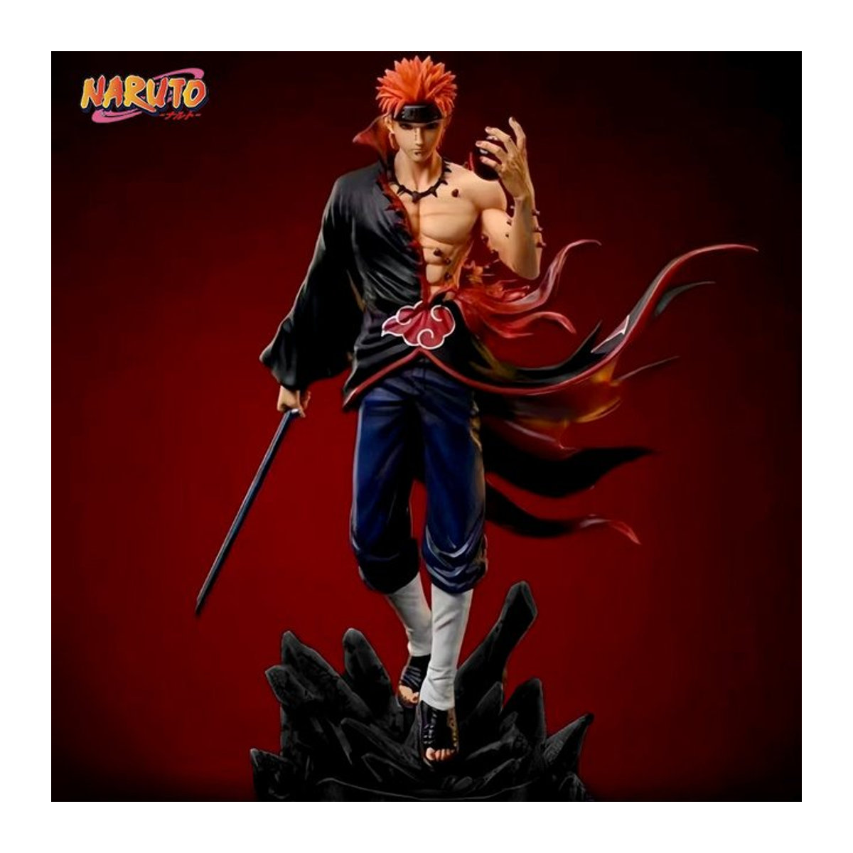 Bandai Naruto Anime Figur Pain Actionfigur aus PVC in Mehrfarbig, Höhe: 22,5 cm - Bild 1