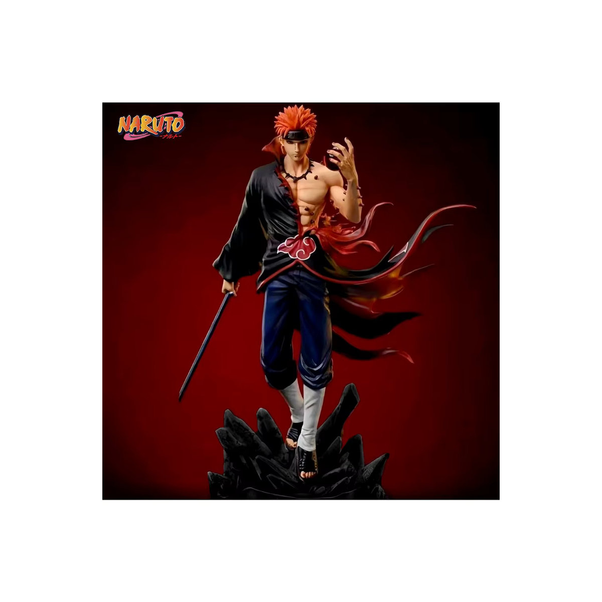 Bandai Naruto Anime Figur Pain Actionfigur aus PVC in Mehrfarbig, Höhe: 22,5 cm - Bild 6