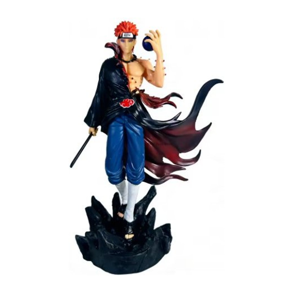 Bandai Naruto Anime Figur Pain PVC-Statue Sammlermodell in Mehrfarbig, Höhe: 23 cm - Bild 1