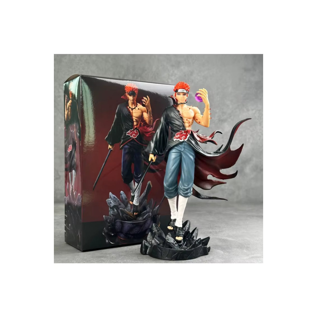 Bandai Naruto Anime Figur Pain PVC-Statue Sammlermodell in Mehrfarbig, Höhe: 23 cm - Bild 4