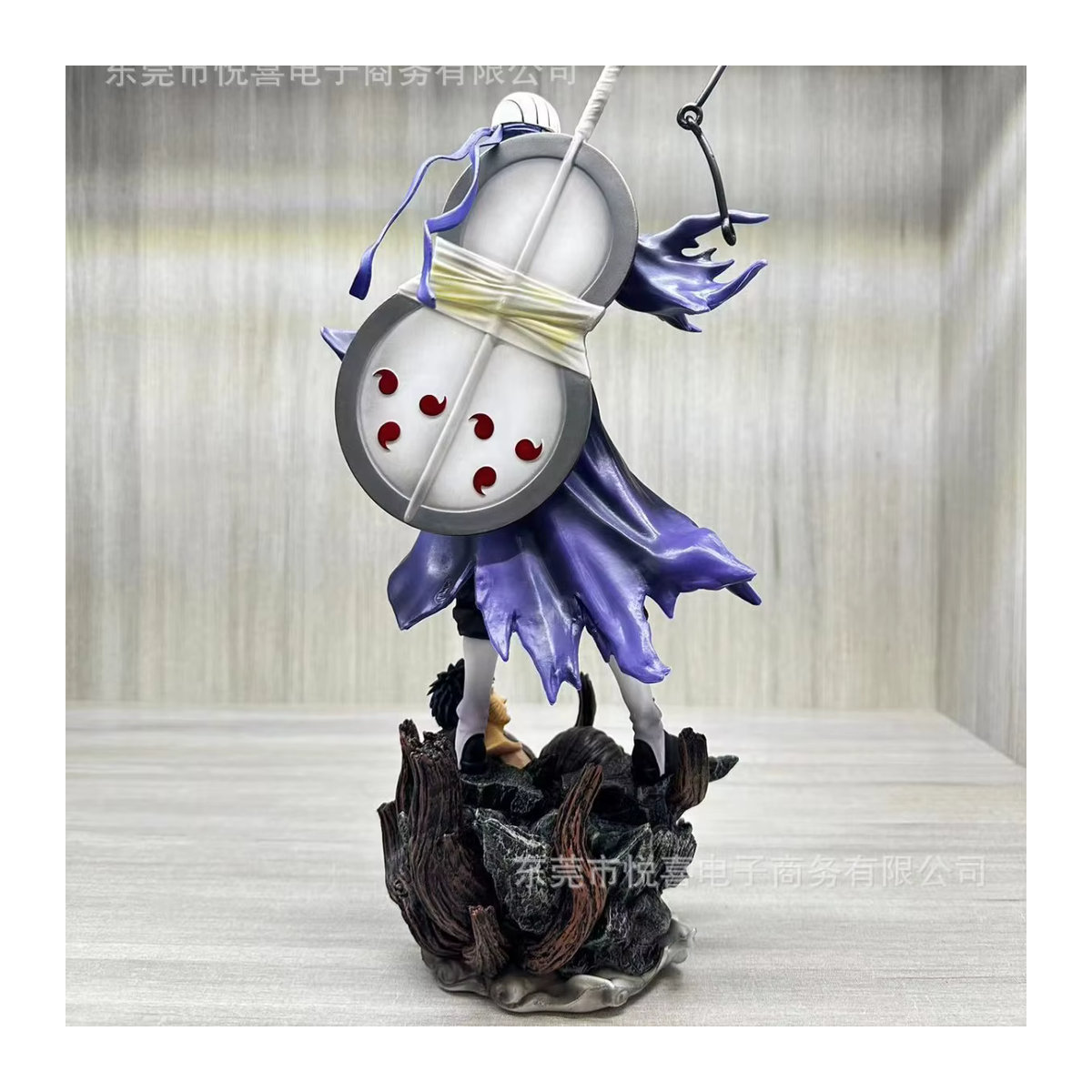 Bandai Naruto Anime-Figur Uchiha in stehender Pose, blaues Kunstharz-Modell zur Desktop-Dekoration - Bild 5