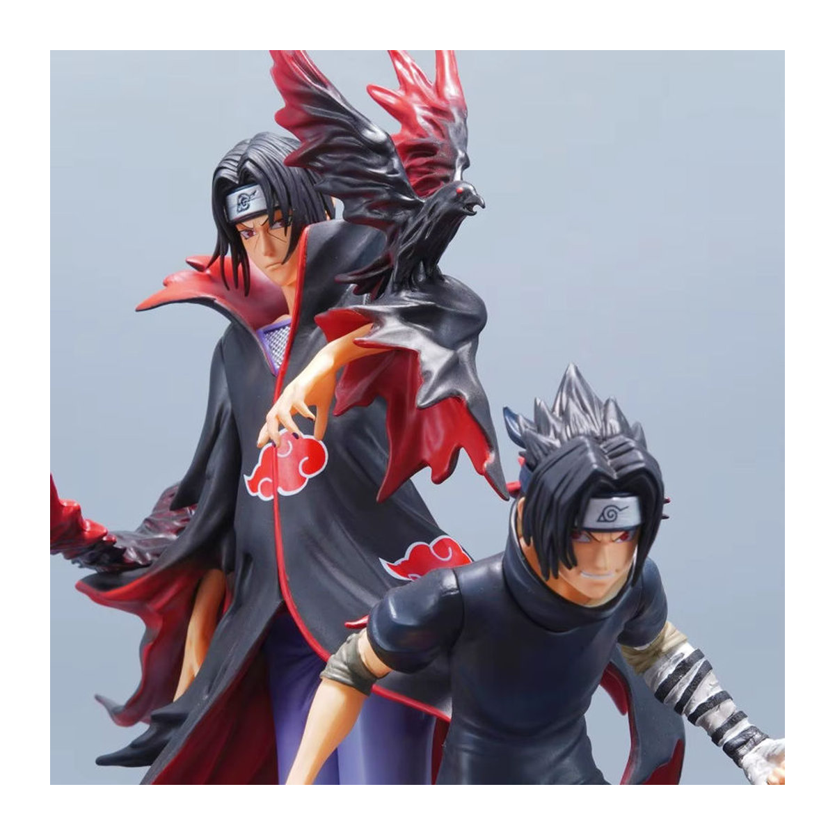 Bandai Naruto Anime Figur Uchiha Itachi und Uchiha Sasuke PVC Statue als Sammlermodell in Mehrfarbig, Höhe: 32 cm - Bild 6