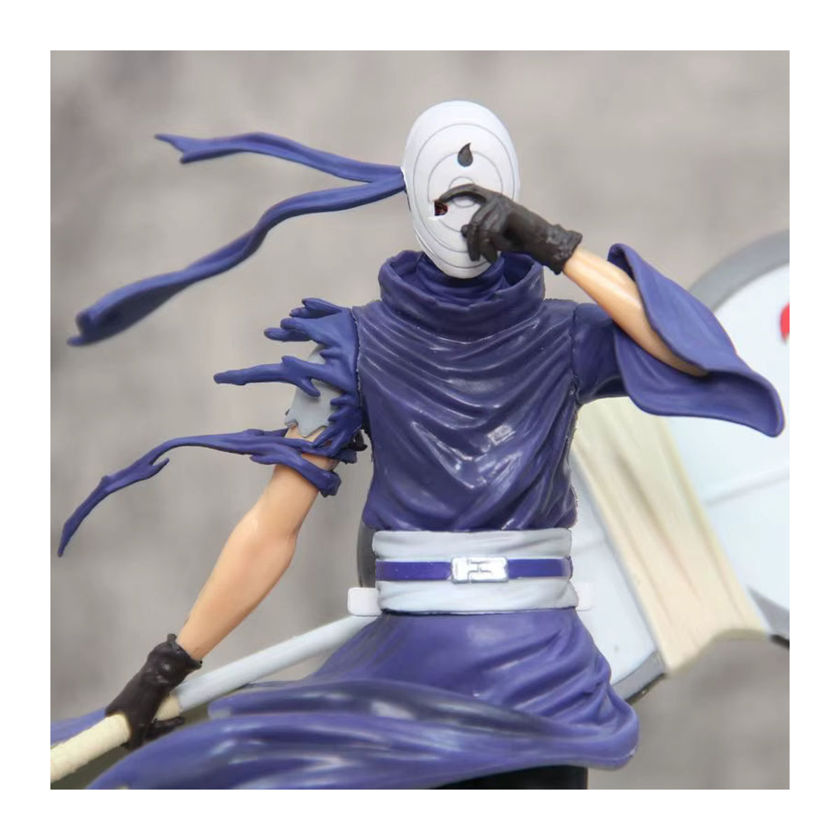 Bandai Naruto Anime Figur Uchiha Obito Akatsuki mit austauschbarem Doppelkopf, mehrfarbig, Höhe: 27 cm - Bild 3