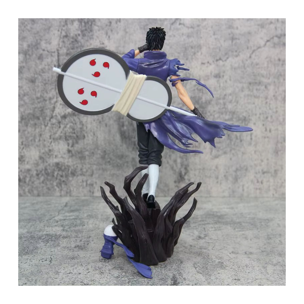 Bandai Naruto Anime Figur Uchiha Obito Akatsuki mit austauschbarem Doppelkopf, mehrfarbig, Höhe: 27 cm - Bild 5