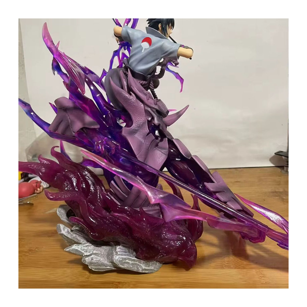 Bandai Naruto Anime Figur Uchiha Sasuke PVC Modell Statue, mehrfarbig, Höhe: 36 cm - Bild 2