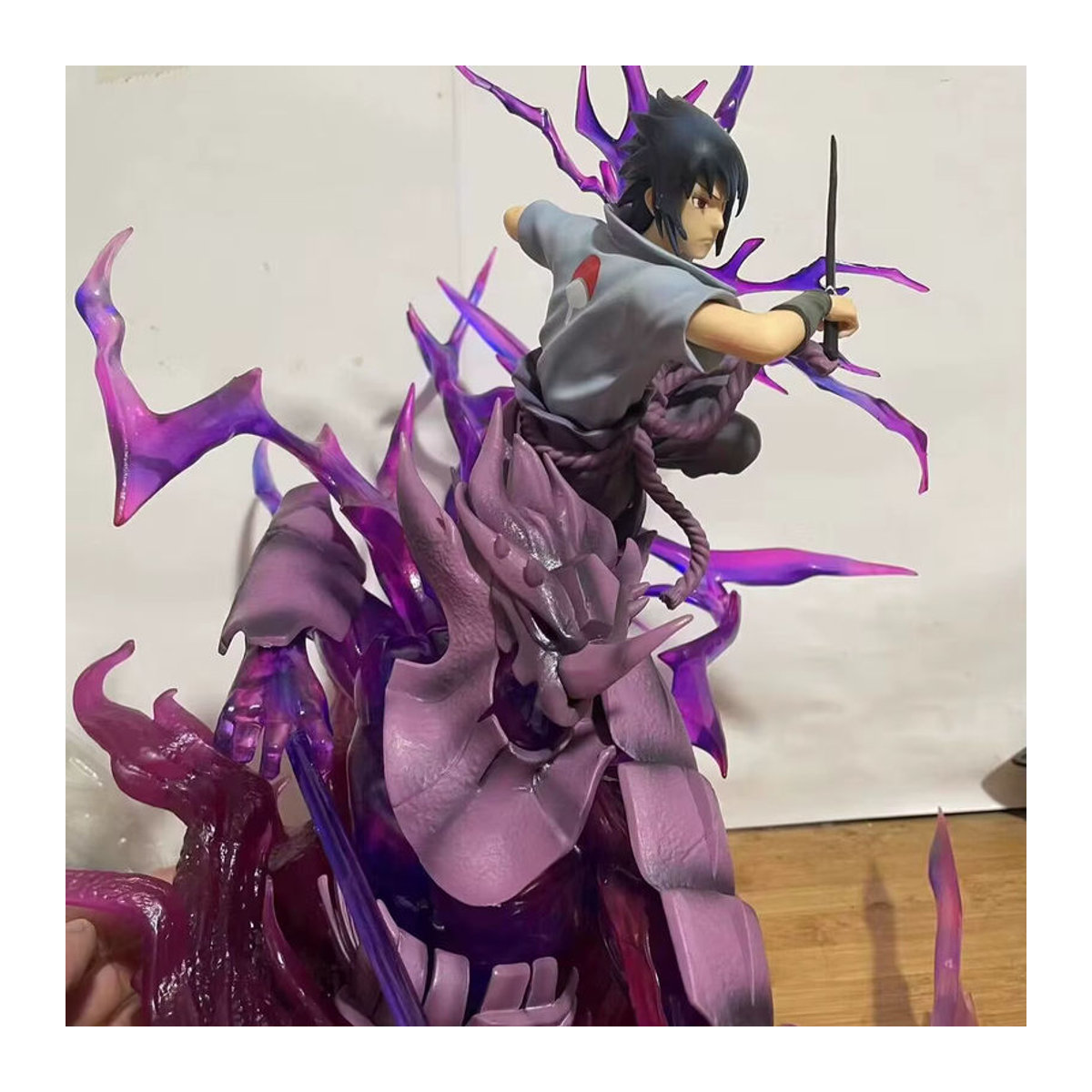 Bandai Naruto Anime Figur Uchiha Sasuke PVC Modell Statue, mehrfarbig, Höhe: 36 cm - Bild 5