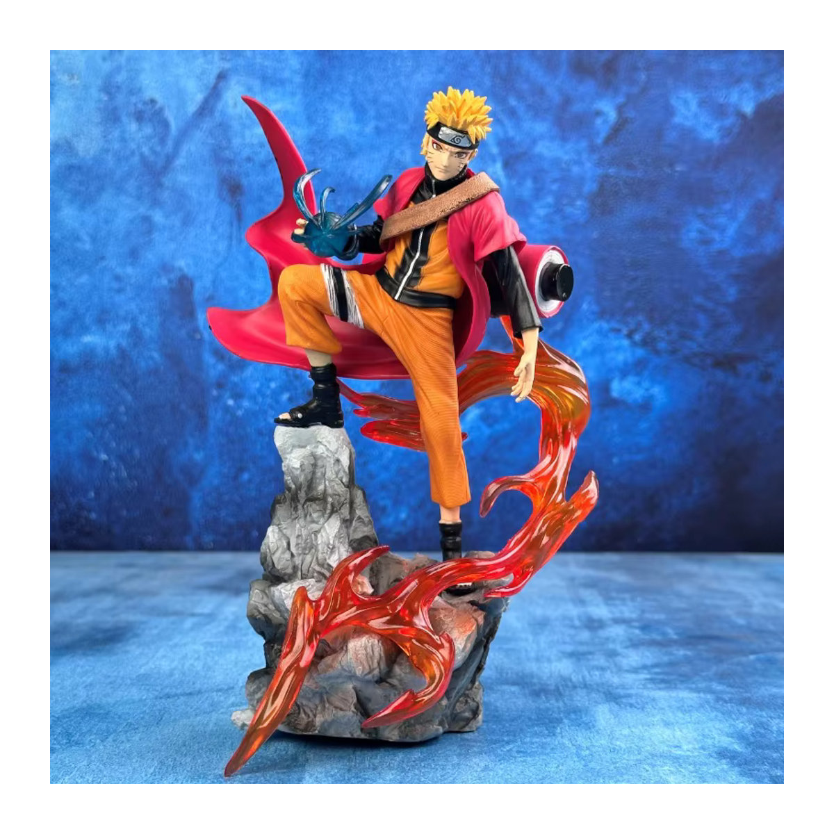 Bandai Naruto Anime Figur Uzumaki Naruto und Uchiha Sasuke Actionfigur aus Kunststoff, mehrfarbig, Höhe: 25 cm - Bild 4