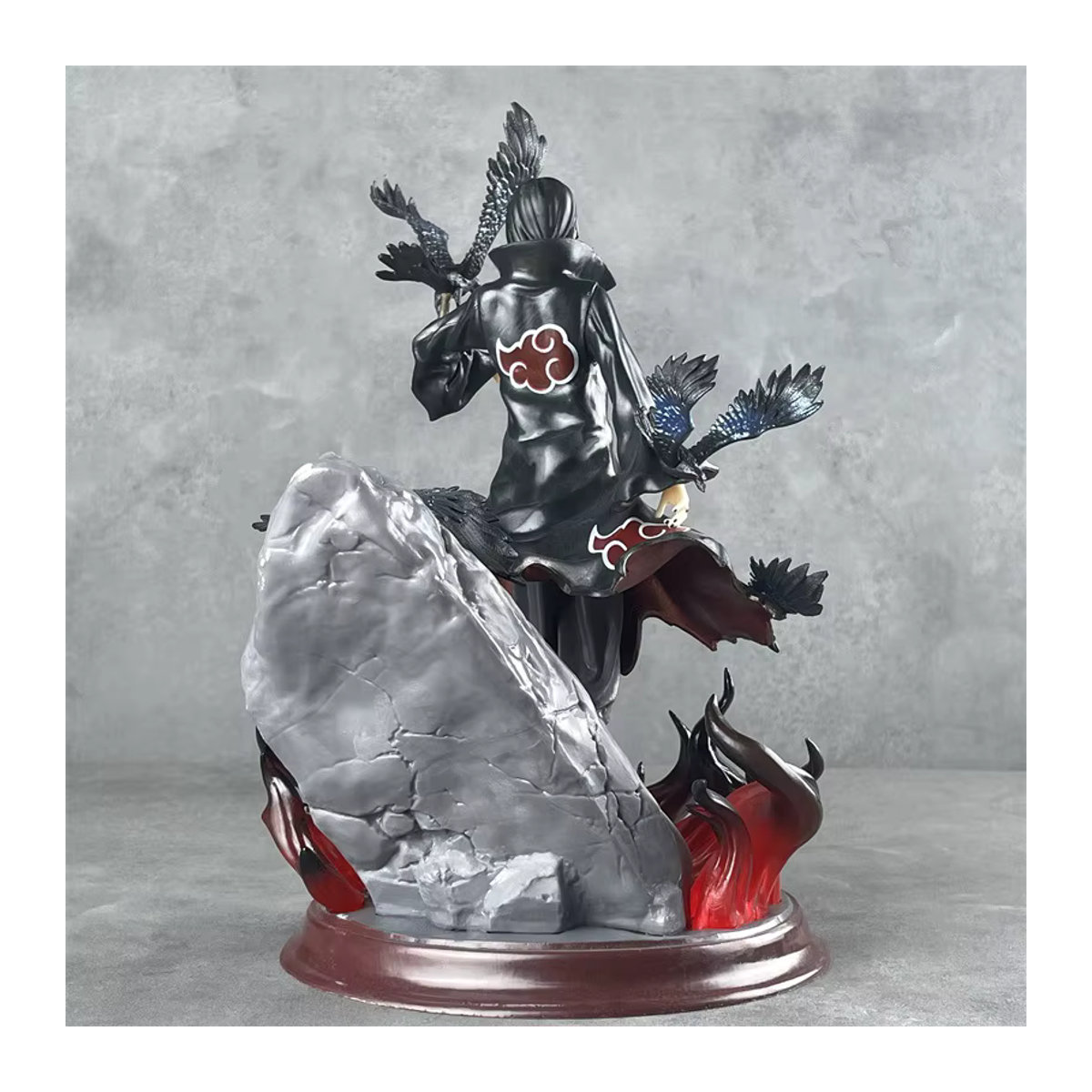 Bandai Naruto Anime Uchiha Itachi Statue in Schwarz, 28 cm Kunstharz Modell zur Dekoration - Bild 5
