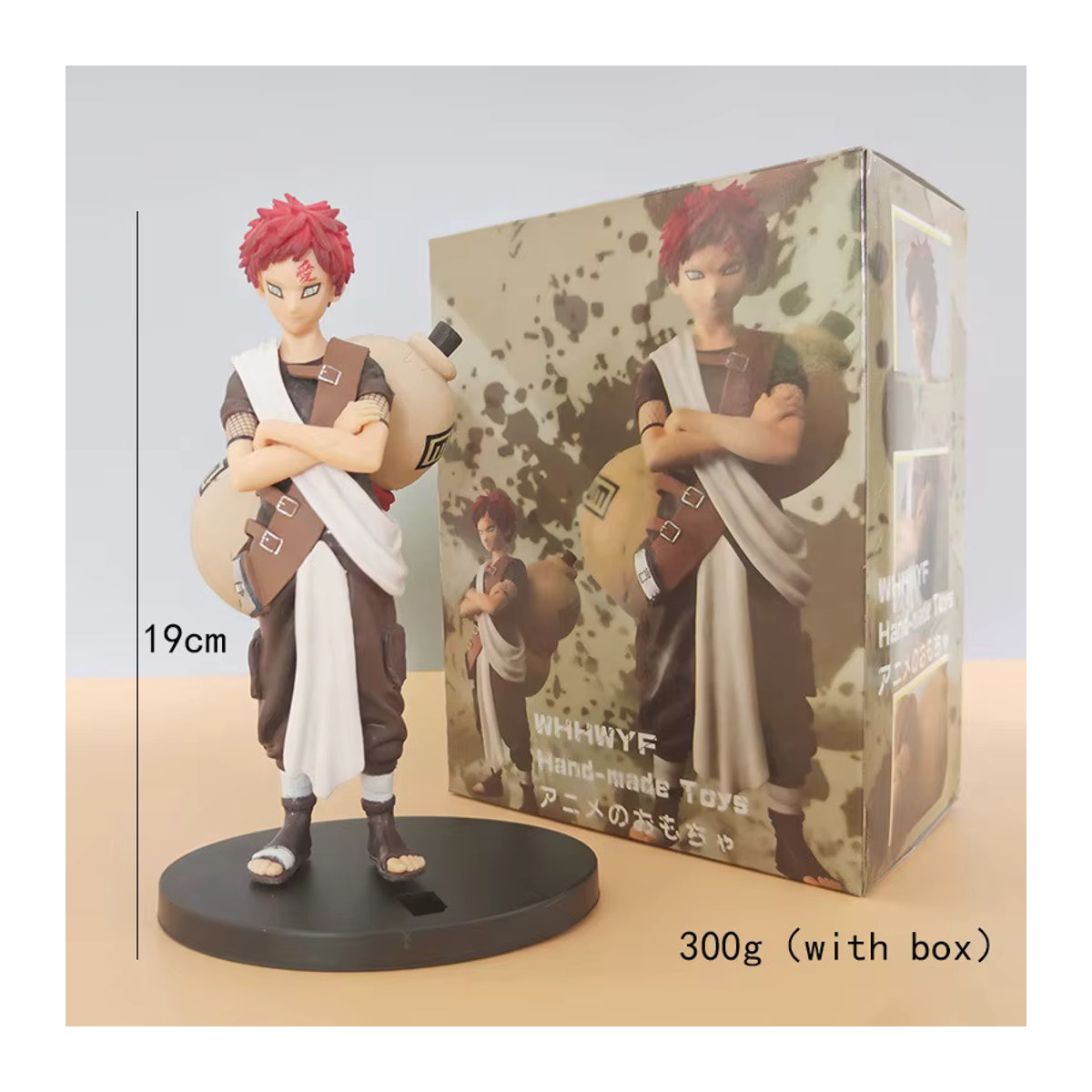 Bandai Naruto Gaara Action Figur mit Sandkrug, mehrfarbig, Höhe: 20 cm - Bild 3