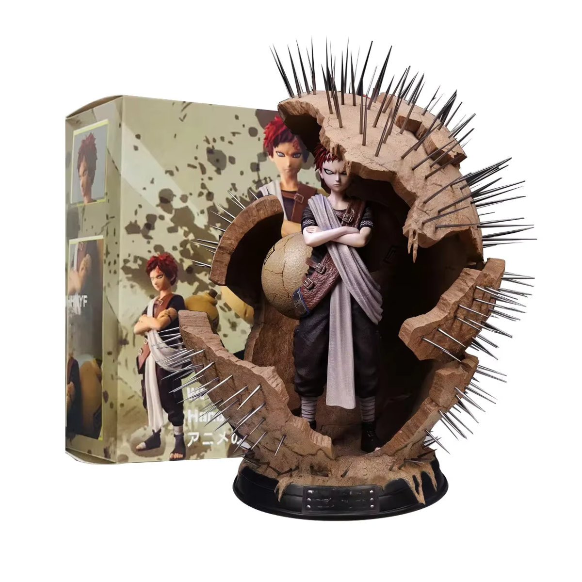 Bandai Naruto Gaara Action Figur mit Sandkrug, mehrfarbig, Höhe: 20 cm - Bild 5