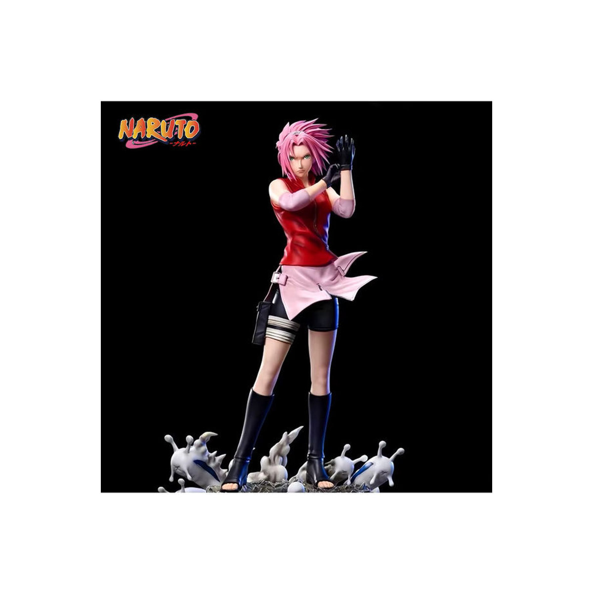 Bandai Naruto Haruno Sakura Anime Figur aus PVC, mehrfarbig, Höhe: 27,5 cm - Bild 3