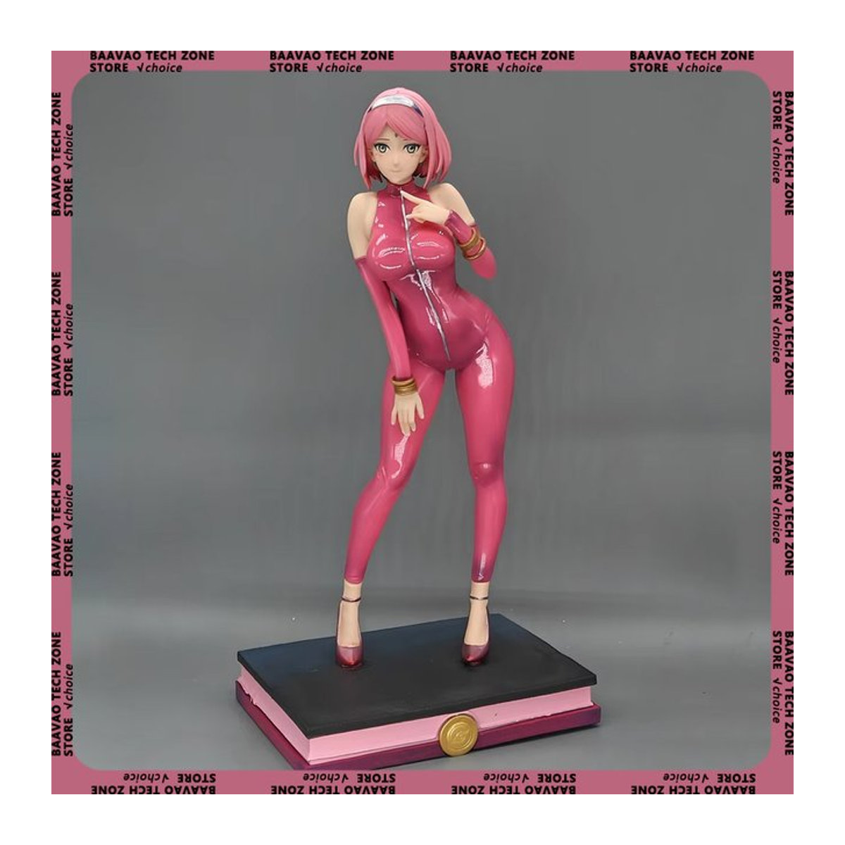 Bandai Naruto Haruno Sakura Anime Figur in Gelb und Rosa, 30 cm PVC Action Figur für Sammler - Bild 1