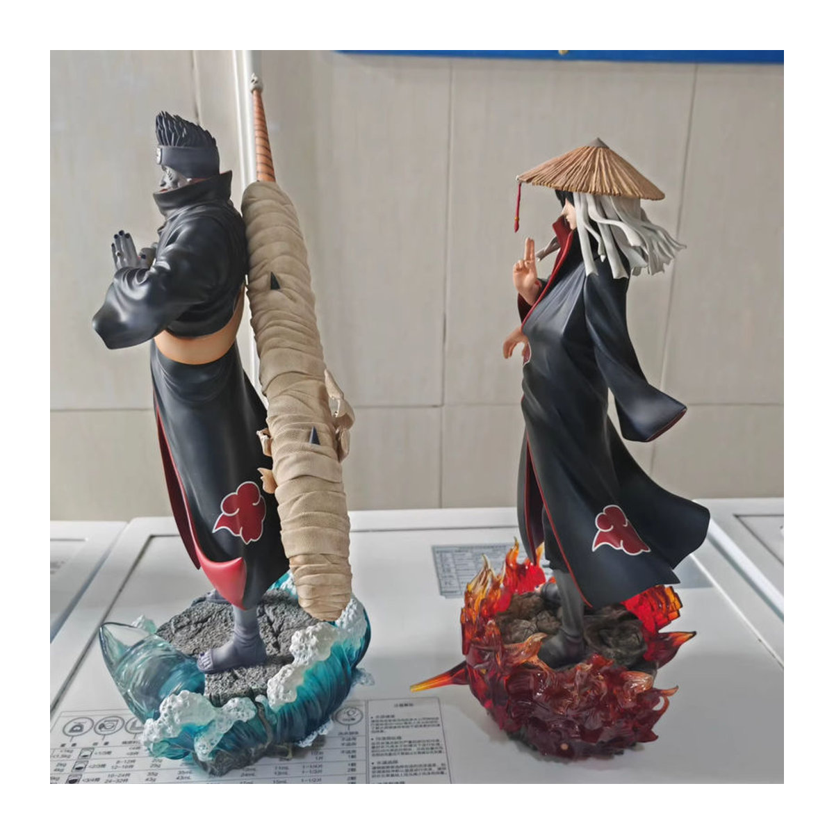 Bandai Naruto Hoshigaki Kisame Akatsuki Anime Figur aus Kunstharz in Schwarz stehend - Bild 4
