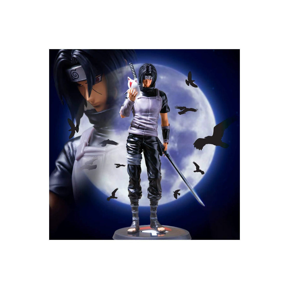 Bandai Naruto Itachi Modellskulptur Figur in Schwarz - Bild 5