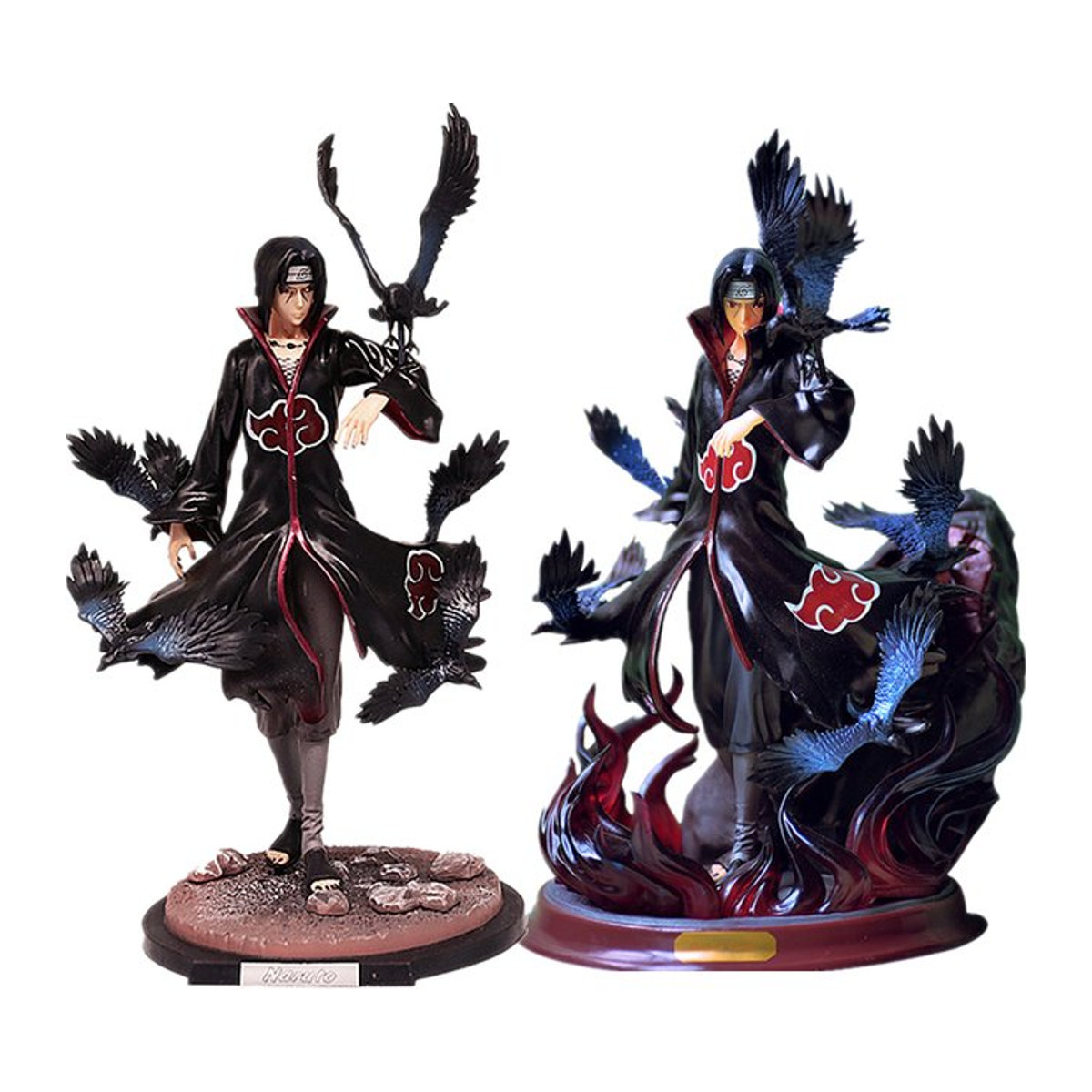 Bandai Naruto Itachi Uchiha Statue Crow Hall Anime Modell in Schwarz - Bild 1