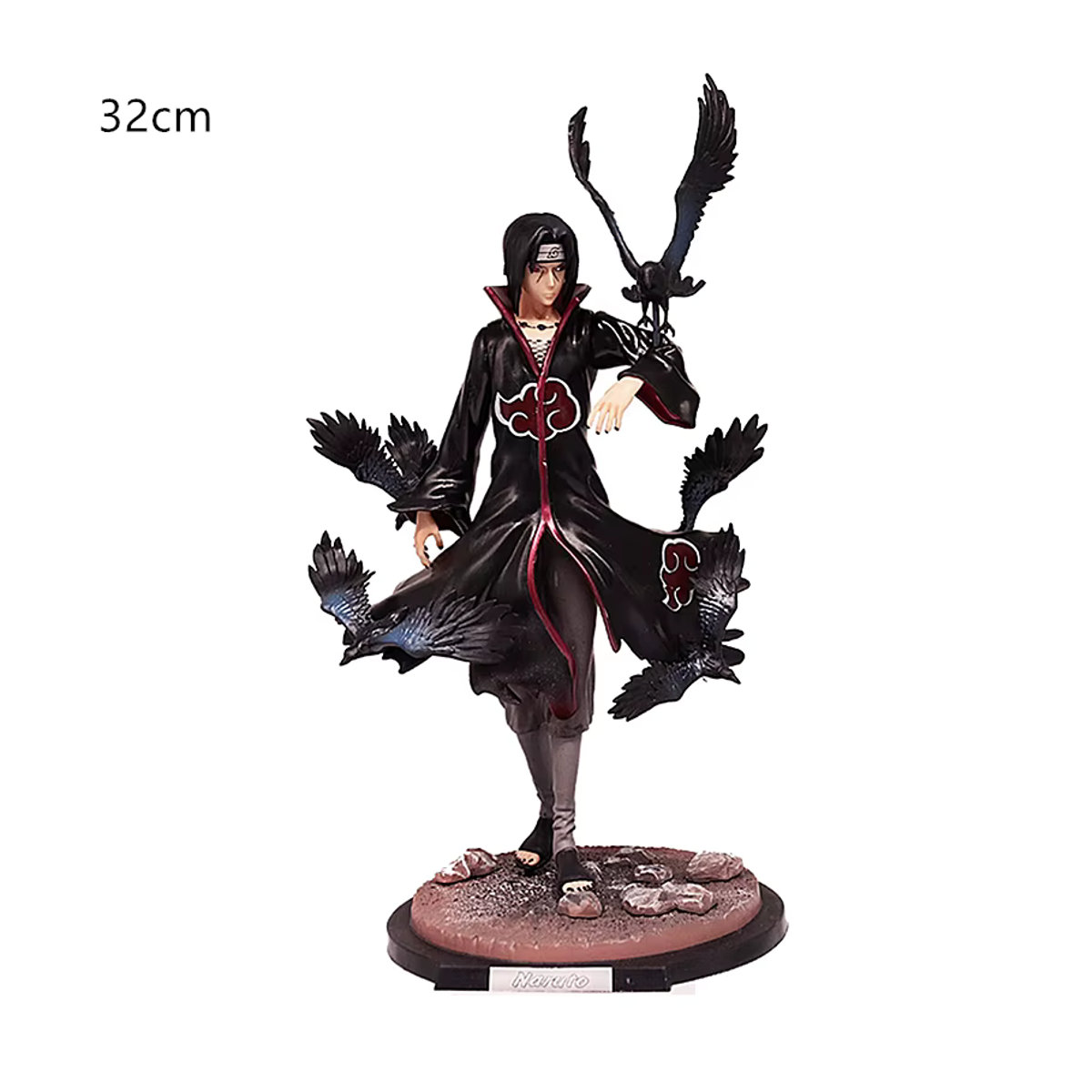 Bandai Naruto Itachi Uchiha Statue Crow Hall Anime Modell in Schwarz - Bild 6