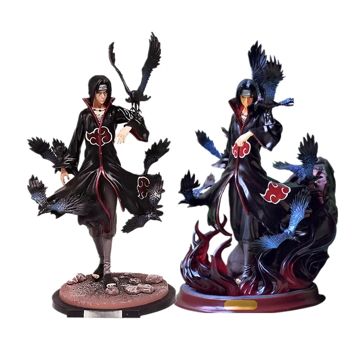 Bandai Naruto Itachi Uchiha Statue Crow Hall Anime Modell in Schwarz - Bild 7