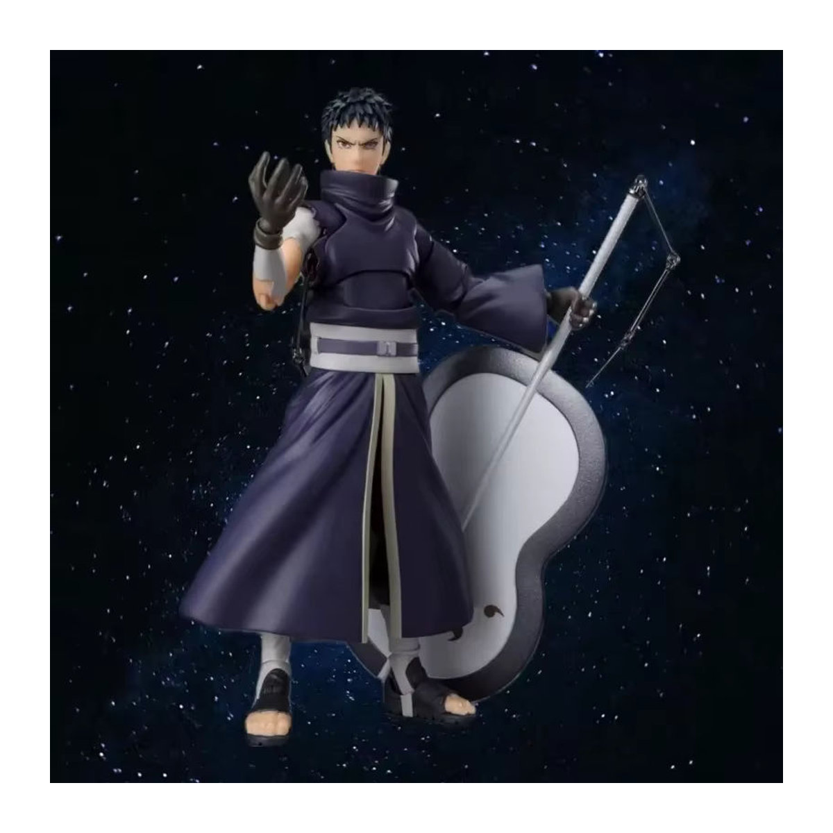 Bandai Naruto SHF Uchiha Obito Actionfigur in Schwarz, 15 cm Höhe, bewegliches Anime-Modell für deine Sammlung - Bild 5