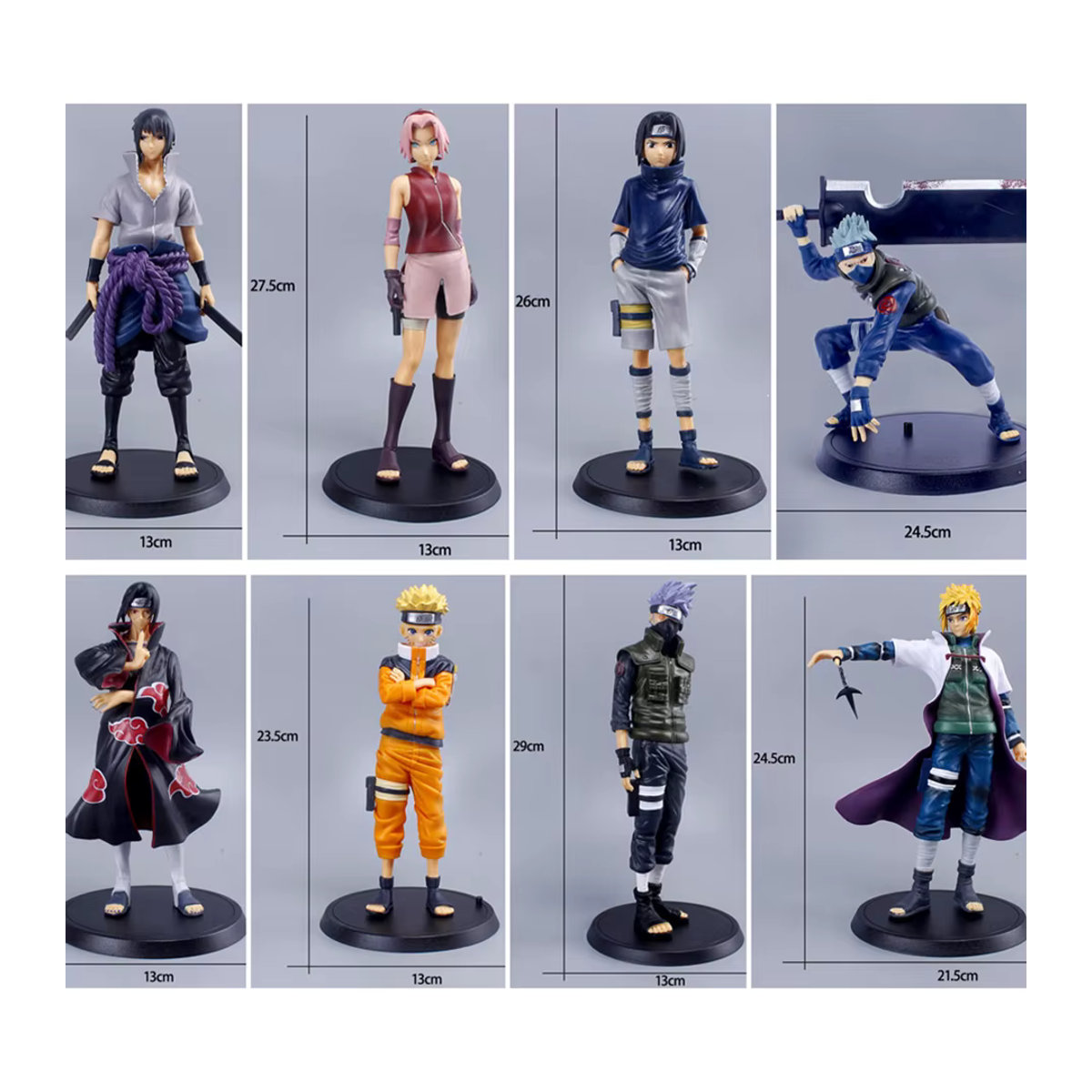 Bandai Naruto Shippuden Anime Actionfiguren Set für Kinder, mehrfarbig, aus Kunststoff - Bild 2