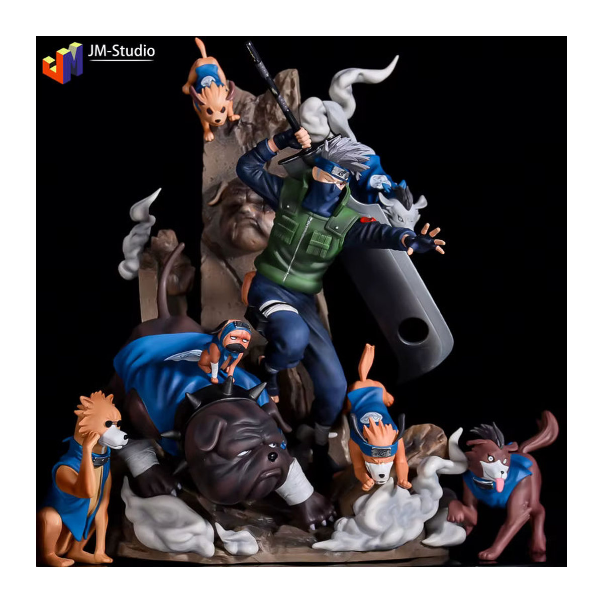 Bandai Naruto Shippuden Anime Figur Hatake Kakashi GK Oversize Modell aus Kunststoff, mehrfarbig, Höhe: 36 cm - Bild 5