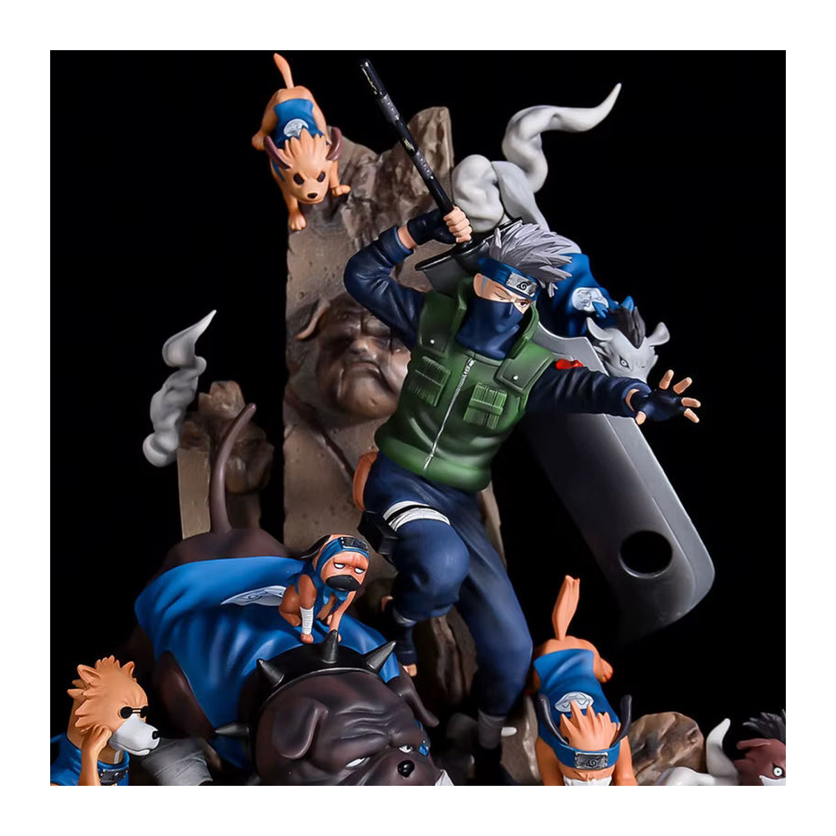 Bandai Naruto Shippuden Anime Figur Hatake Kakashi GK Oversize Modell aus Kunststoff, mehrfarbig, Höhe: 36 cm - Bild 6