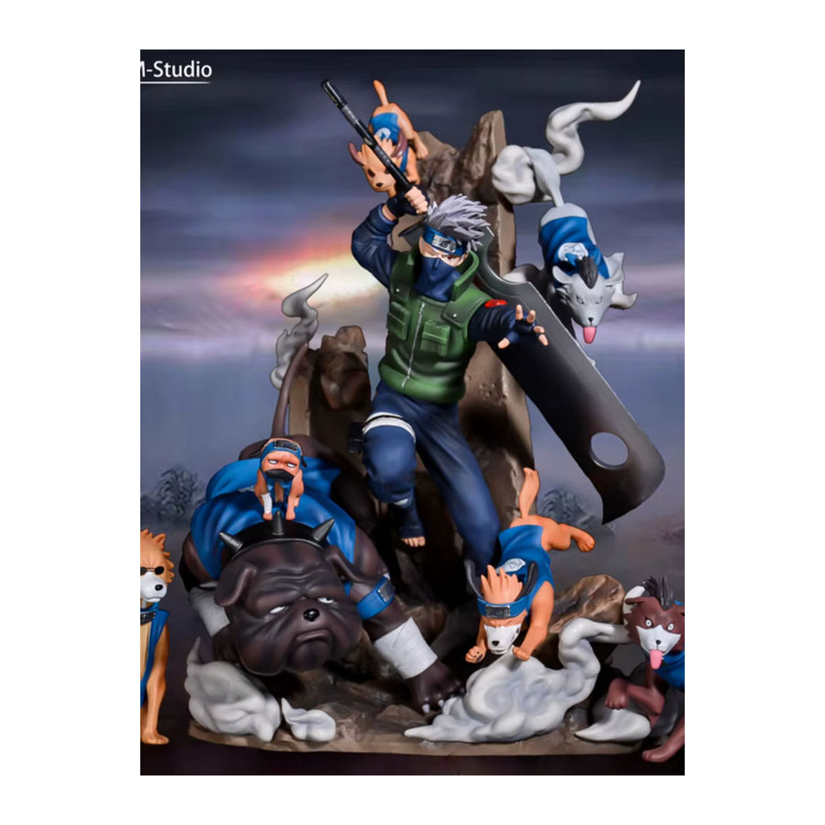 Bandai Naruto Shippuden Anime Figur Hatake Kakashi GK Oversize Modell aus Kunststoff, mehrfarbig, Höhe: 36 cm - Bild 7