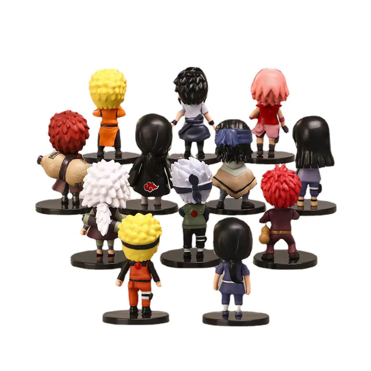 Bandai Naruto Shippuden Anime Figuren Set aus Kunststoff, mehrfarbig, dekorative Sammelfiguren von Hinata, Sasuke, Itachi, Kakashi und Gaara - Bild 5