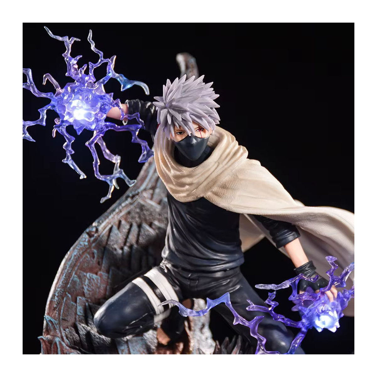 Bandai Naruto Shippuden Hatake Kakashi Anime-Modellfigur aus Kunststoff, mehrfarbig, Höhe: 31 cm - Bild 4