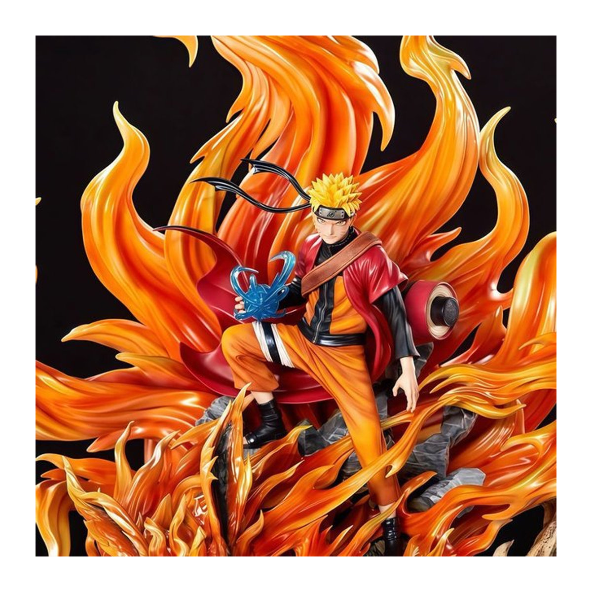 Bandai Naruto Shippuden Kurama Chakra Modus Action Figure Modell aus Kunstharz, Farbe: Orange, Höhe: 43 cm - Bild 1