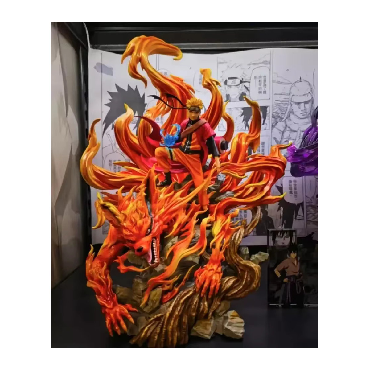 Bandai Naruto Shippuden Kurama Chakra Modus Action Figure Modell aus Kunstharz, Farbe: Orange, Höhe: 43 cm - Bild 5