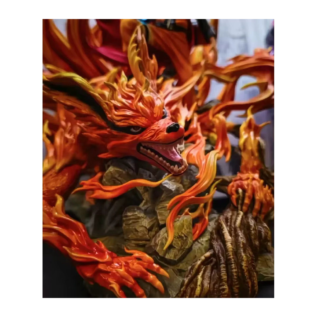Bandai Naruto Shippuden Kurama Chakra Modus Action Figure Modell aus Kunstharz, Farbe: Orange, Höhe: 43 cm - Bild 6