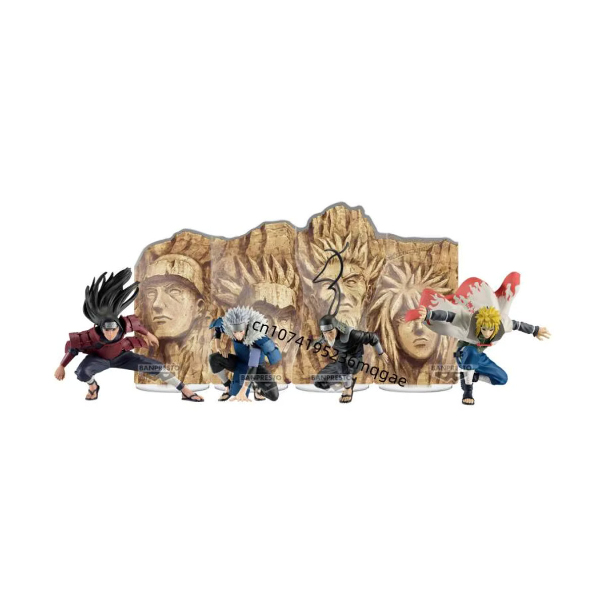 Bandai Naruto Shippuden Panel Spectacle Anime Action Figures Set mit Minato Namikaze, Senju Tobirama und Hashirama in Mehrfarbig - Bild 2