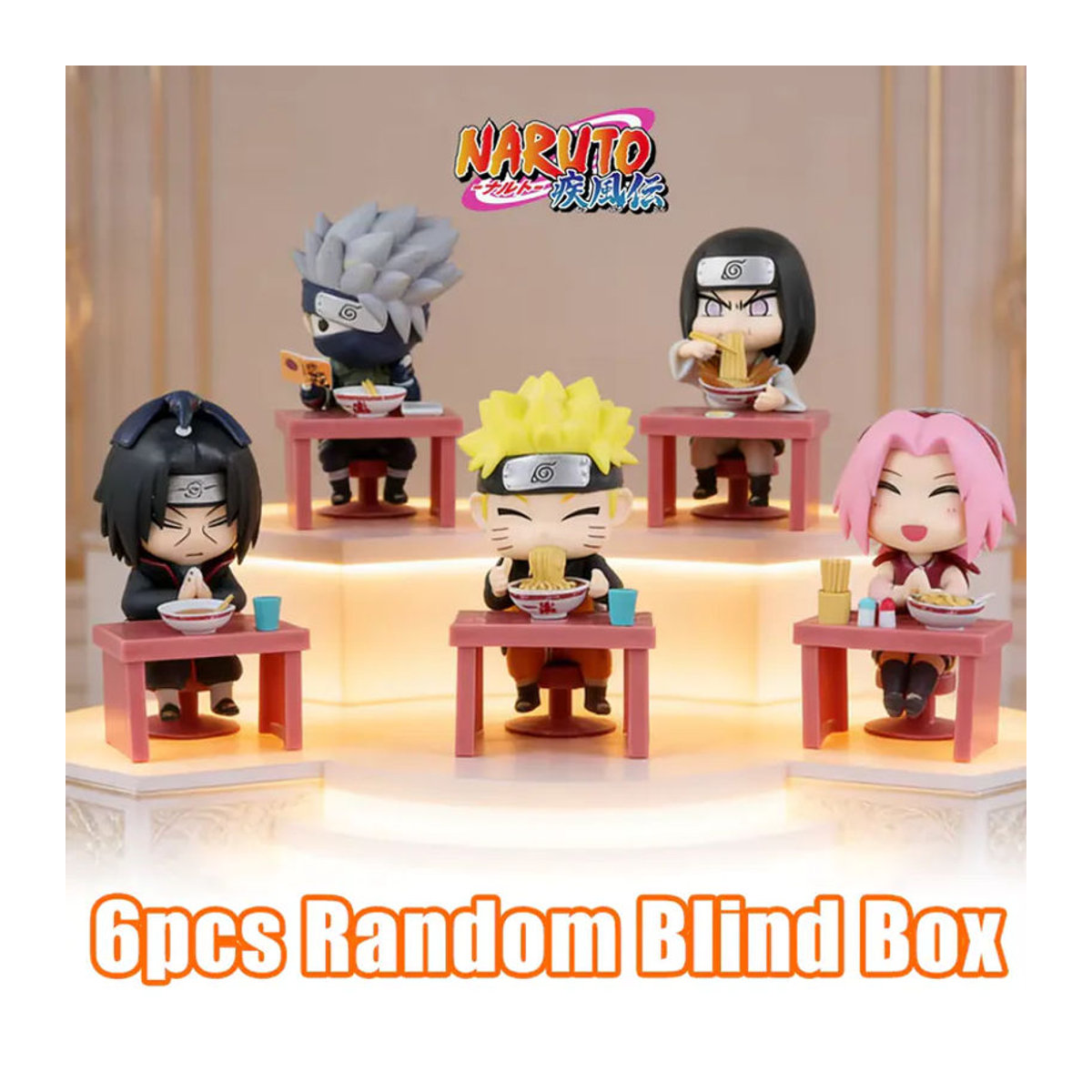 Bandai Naruto Shippuden Ramen-Themen Blindbox Actionfiguren aus Kunststoff, mehrfarbig - Bild 2