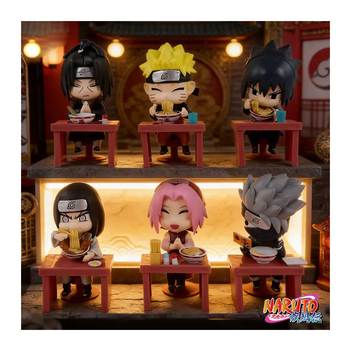 Bandai Naruto Shippuden Ramen-Themen Blindbox Actionfiguren aus Kunststoff, mehrfarbig - Bild 6