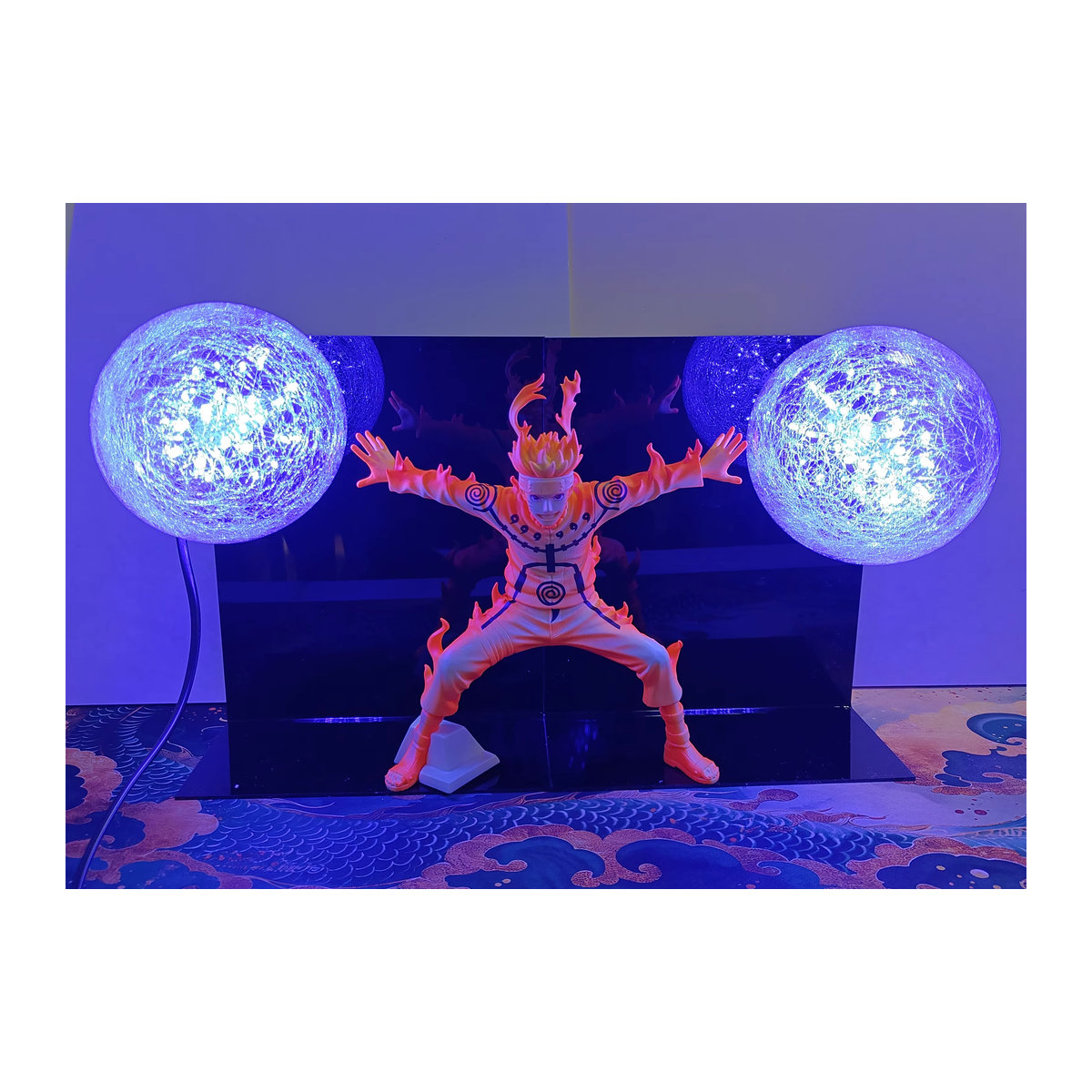 Bandai Naruto Shippuden Uzumaki Naruto Kurama Rasengan LED DIY Lampe Actionfigur in Orange - Bild 2