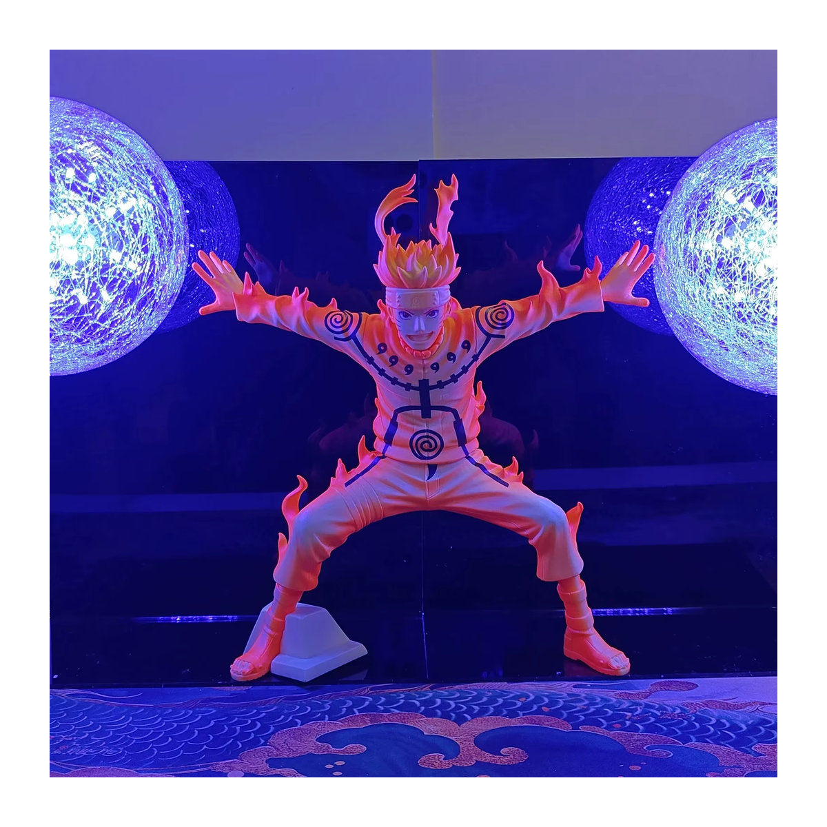 Bandai Naruto Shippuden Uzumaki Naruto Kurama Rasengan LED DIY Lampe Actionfigur in Orange - Bild 5