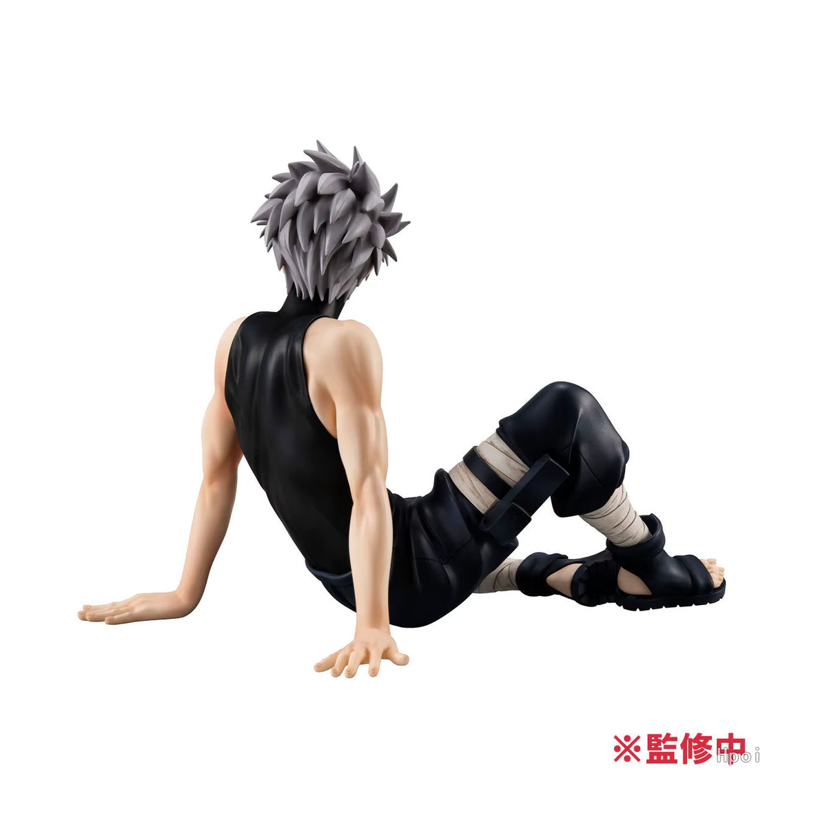 Bandai Naruto Shippuuden Hatake Kakashi Anime Figur in sitzender Position, Schwarz, Höhe: 9 cm - Bild 2