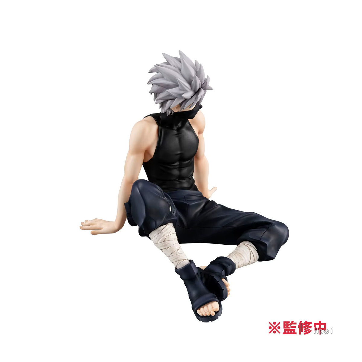 Bandai Naruto Shippuuden Hatake Kakashi Anime Figur in sitzender Position, Schwarz, Höhe: 9 cm - Bild 5