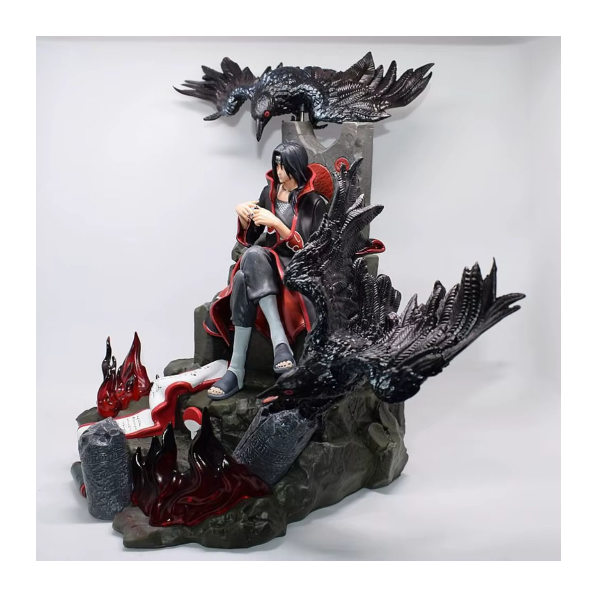 Bandai Naruto Uchiha Itachi Anime Actionfigur aus Kunststoff, Schwarz, Höhe: 35 cm - Bild 2