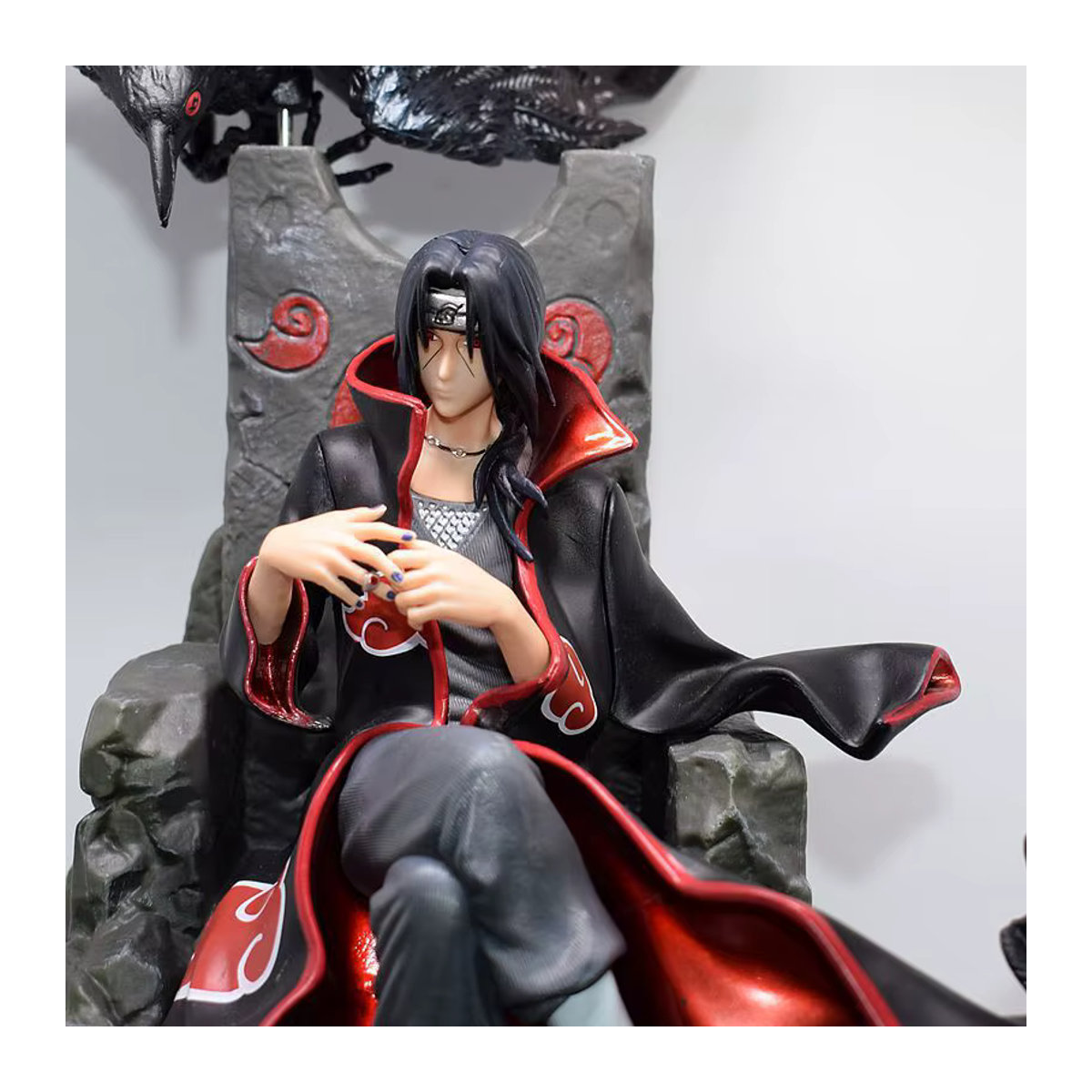 Bandai Naruto Uchiha Itachi Anime Actionfigur aus Kunststoff, Schwarz, Höhe: 35 cm - Bild 3