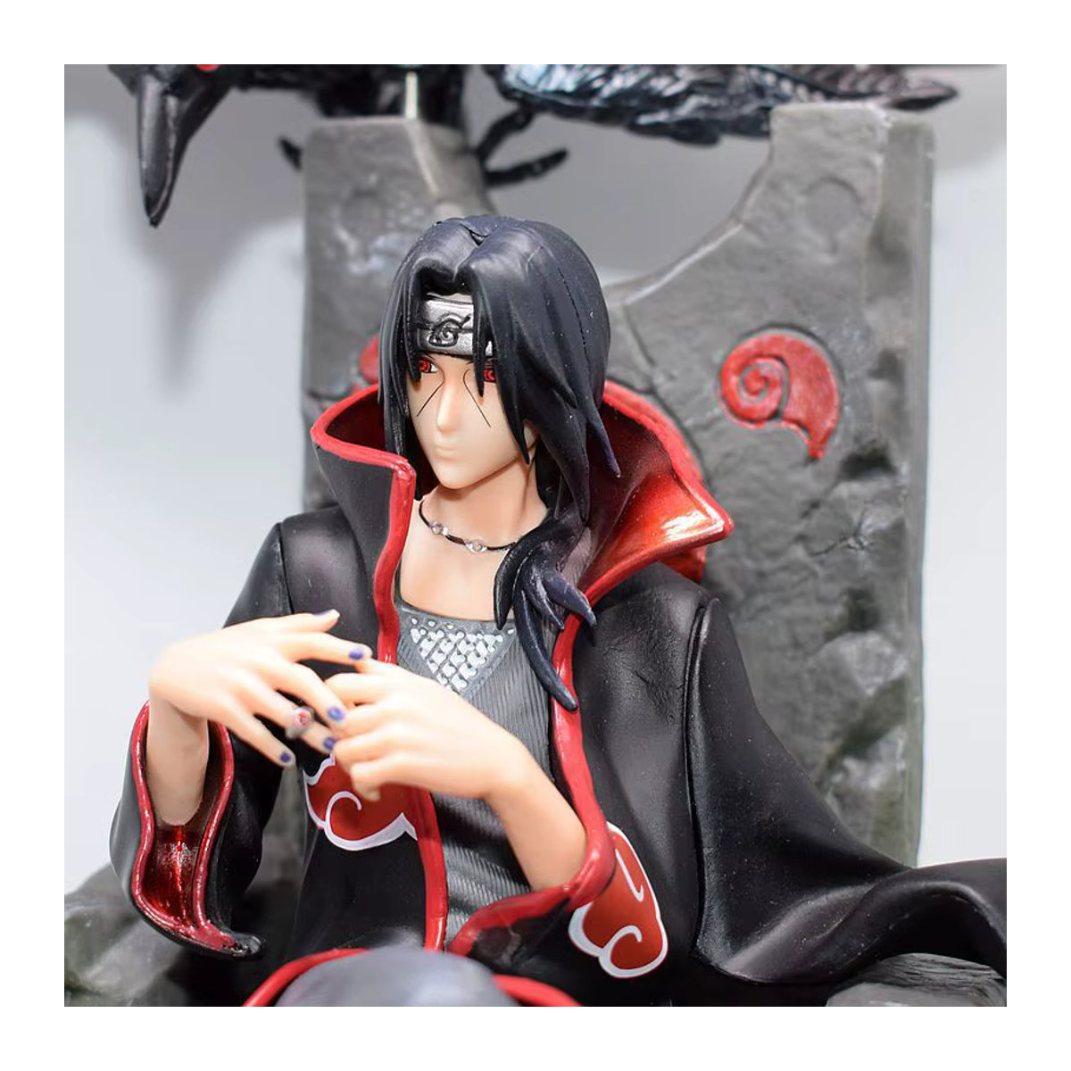 Bandai Naruto Uchiha Itachi Anime Actionfigur aus Kunststoff, Schwarz, Höhe: 35 cm - Bild 4