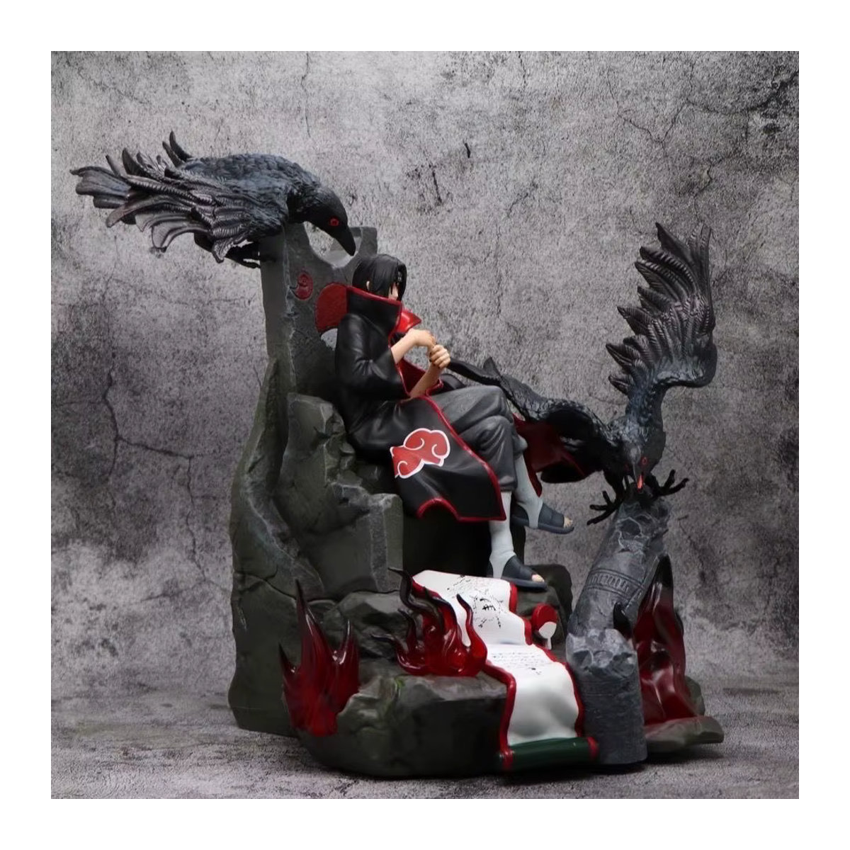 Bandai Naruto Uchiha Itachi Anime Figur auf Thron, Schwarz, Höhe: 22 cm - Bild 4