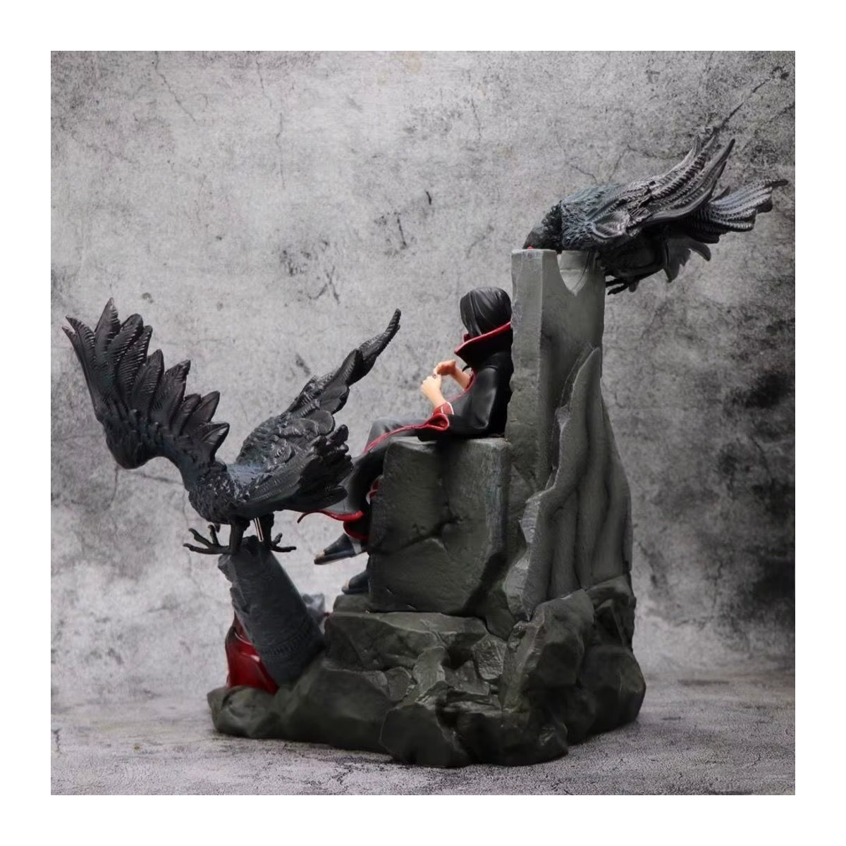Bandai Naruto Uchiha Itachi Anime Figur auf Thron, Schwarz, Höhe: 22 cm - Bild 5