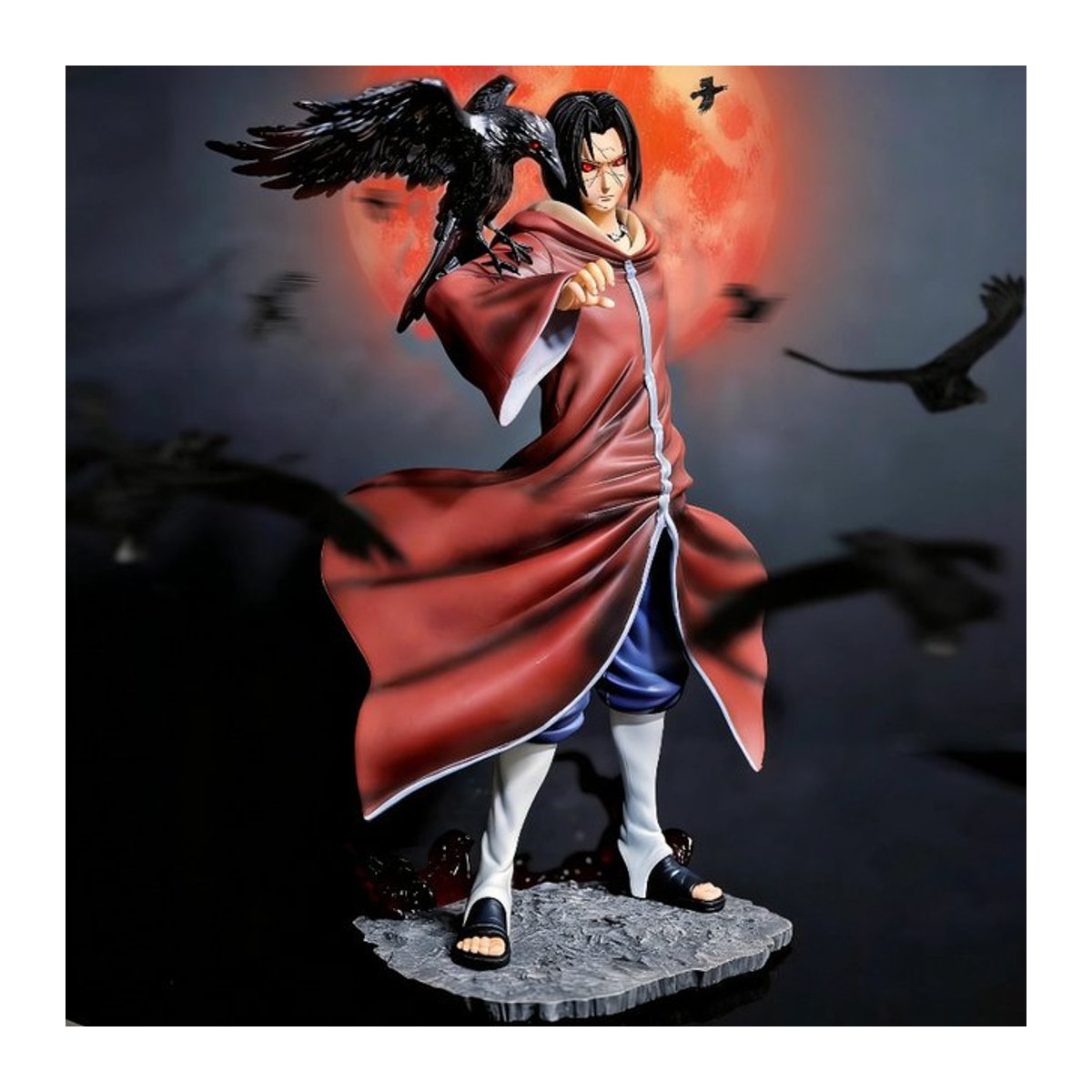 Bandai Naruto Uchiha Itachi Figur Edo Tensei Statue aus Kunststoff in Rot, Höhe: 30 cm - Bild 1