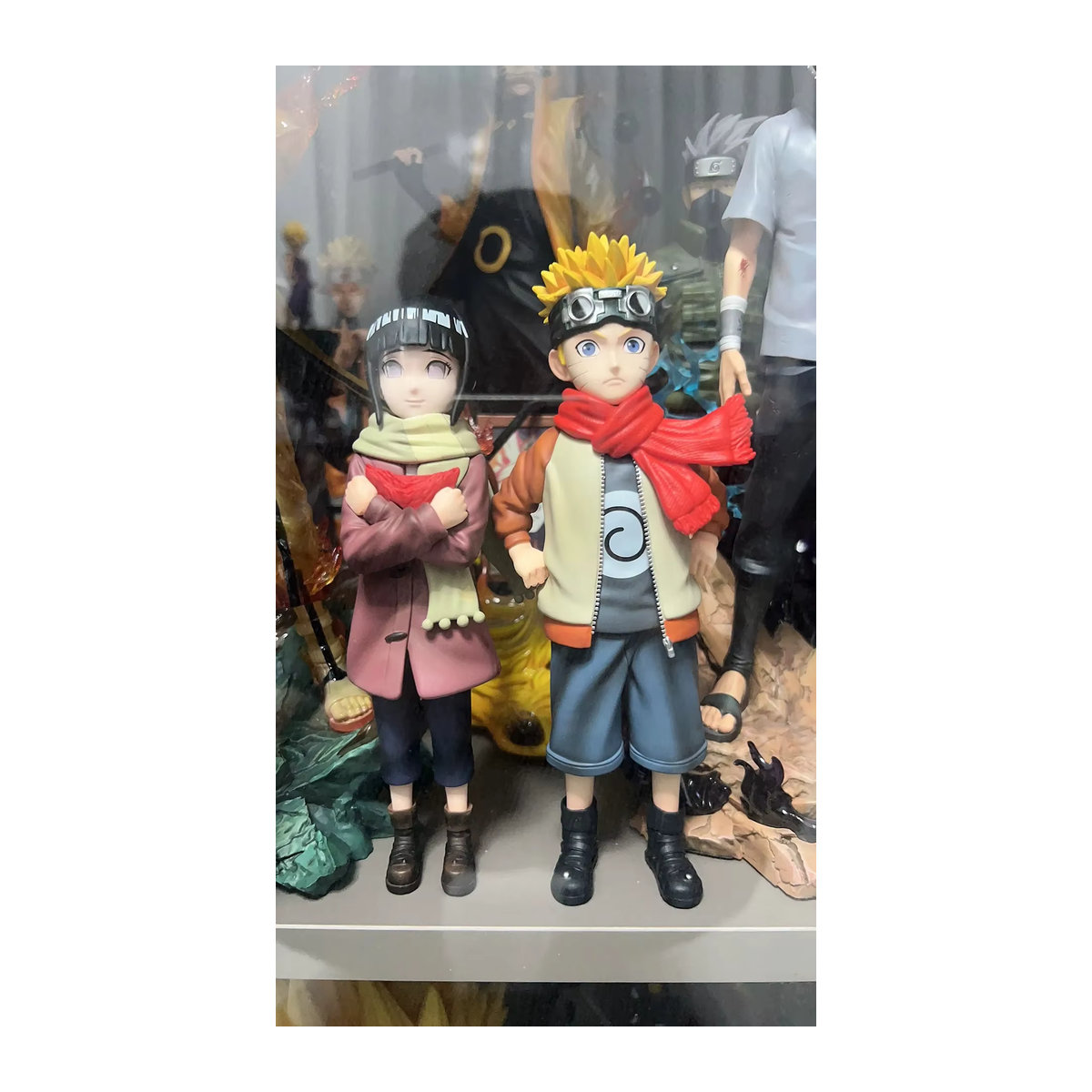Bandai Naruto und Hyūga Hinata Actionfiguren Set aus Kunststoff, mehrfarbig, dekorative Statuen für Erwachsene - Bild 2