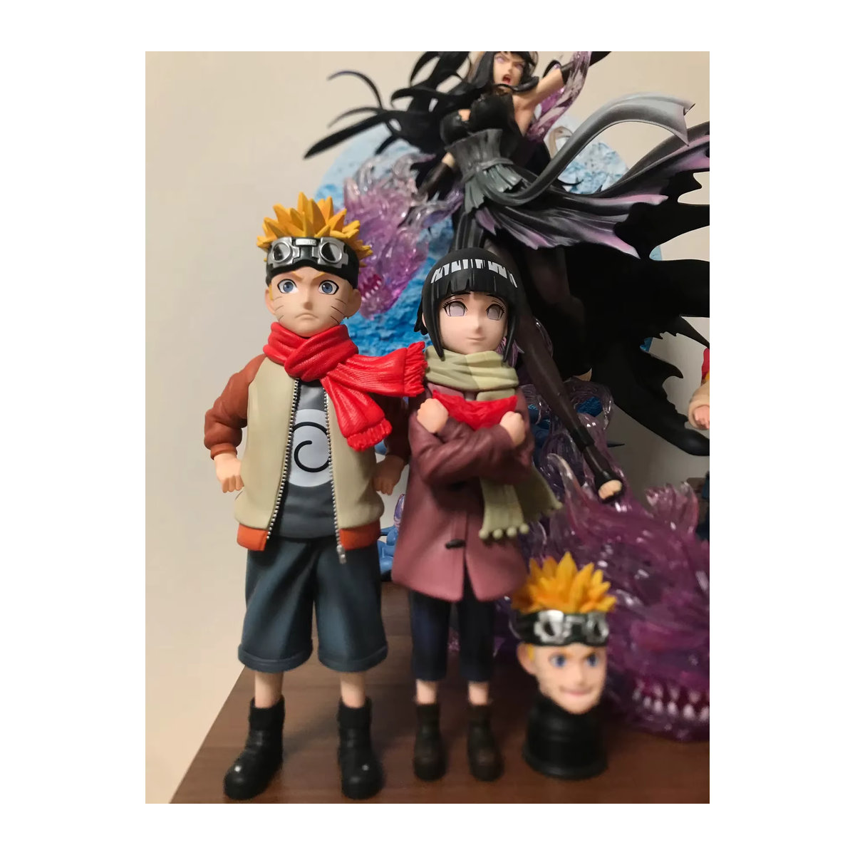 Bandai Naruto und Hyūga Hinata Actionfiguren Set aus Kunststoff, mehrfarbig, dekorative Statuen für Erwachsene - Bild 3